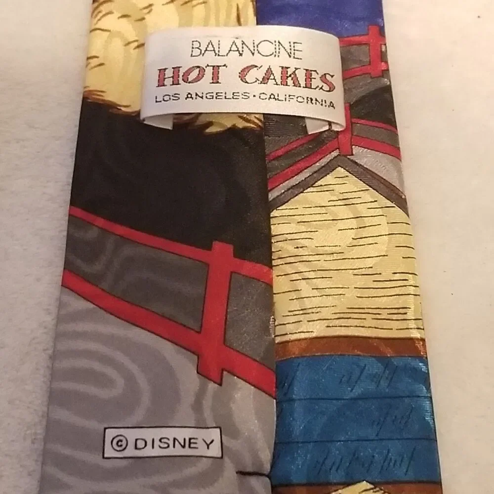 Balancine Tie Short 55x3.5 Disney Cowboy Mickey Mouse on The Farm Vintage